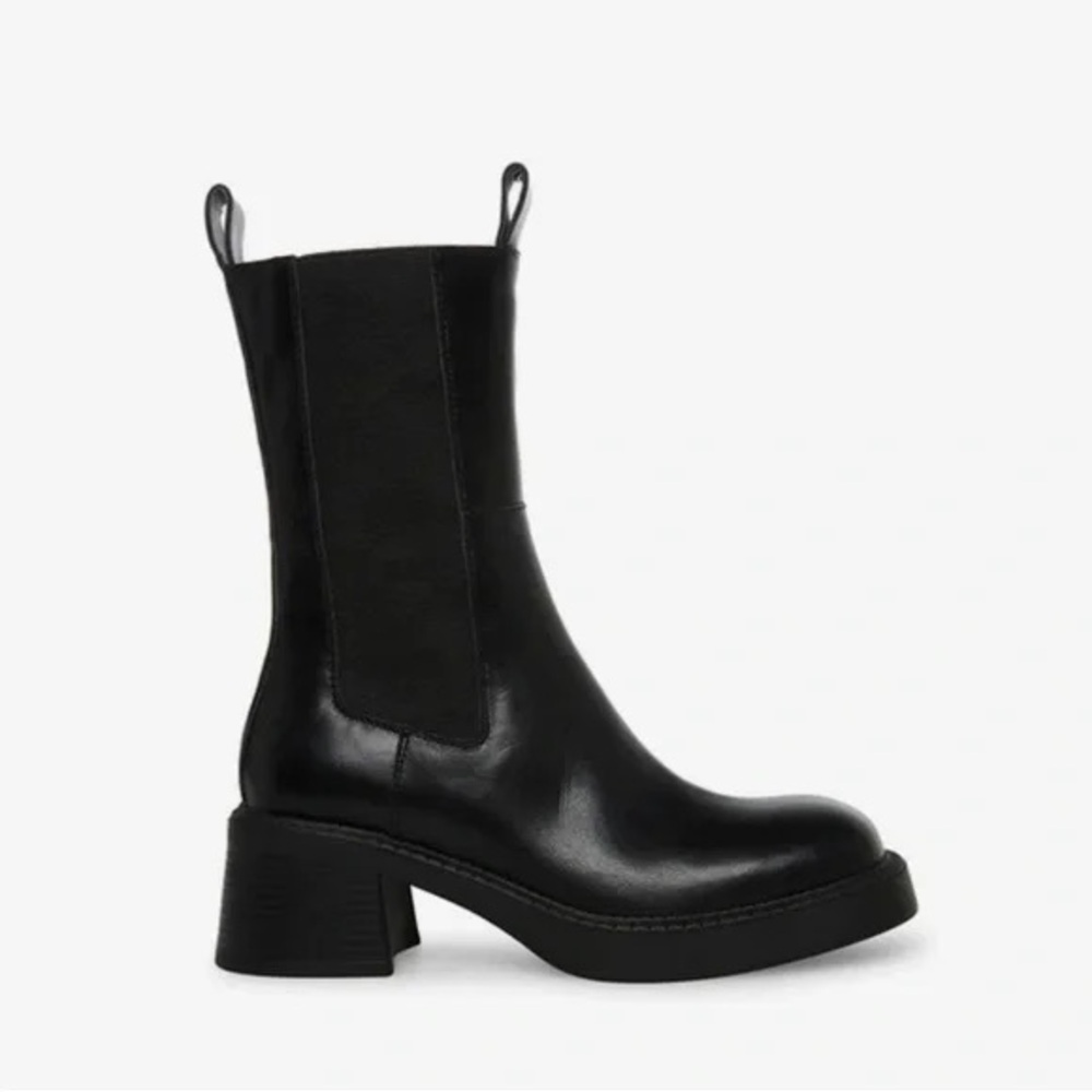 Steve Madden Black Heeled Boots